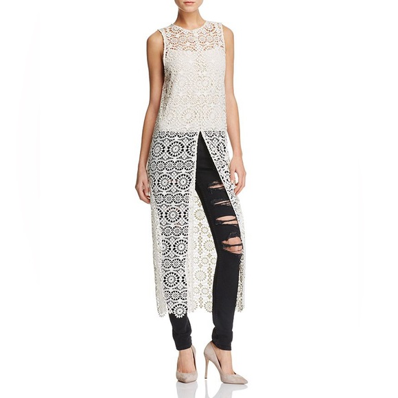 Alice+Olivia Gretchen crotchet tunic top - Picture 3 of 8